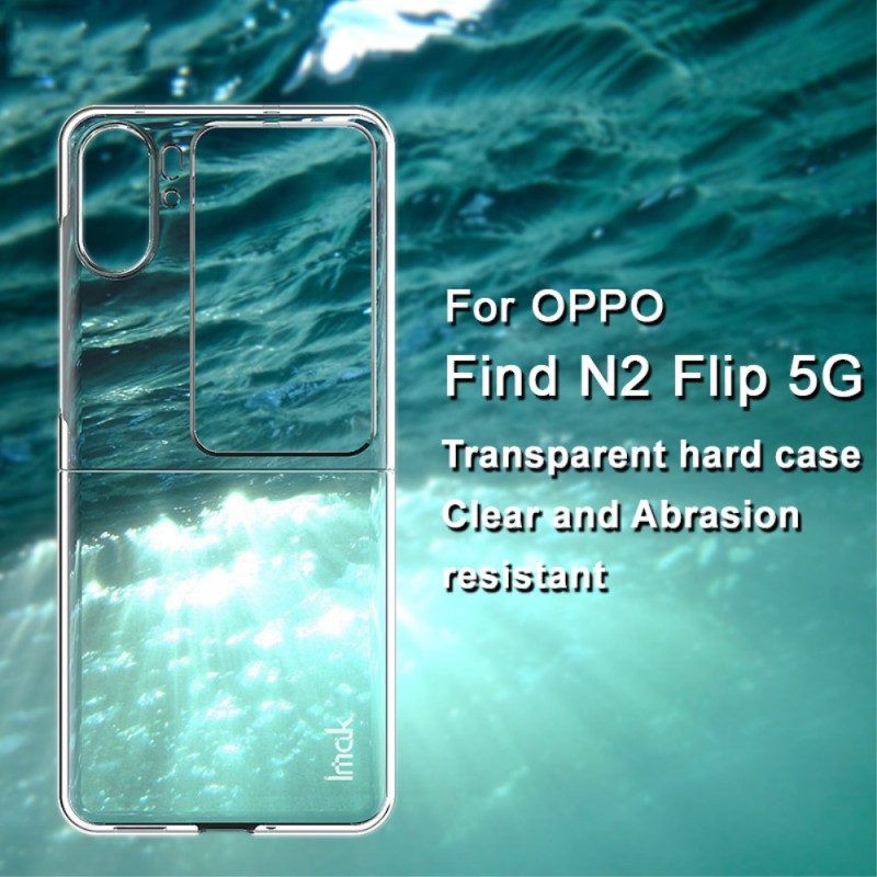 Hoesje voor Oppo Find N2 Flip Folio-hoesje Transparant Imak