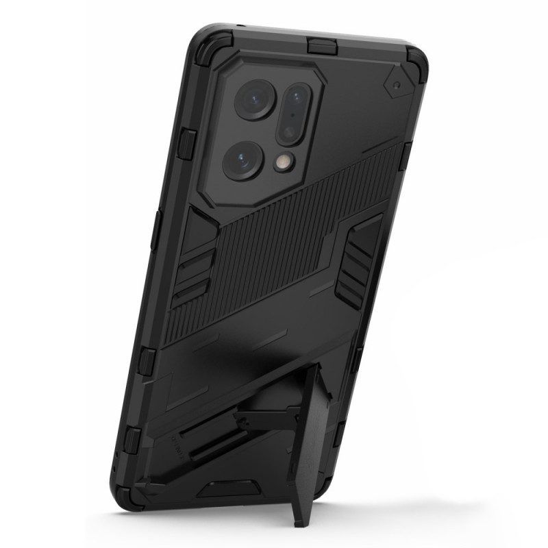 Hoesje voor Oppo Find X5 Handsfree Afneembare Standaard Met Twee Standen