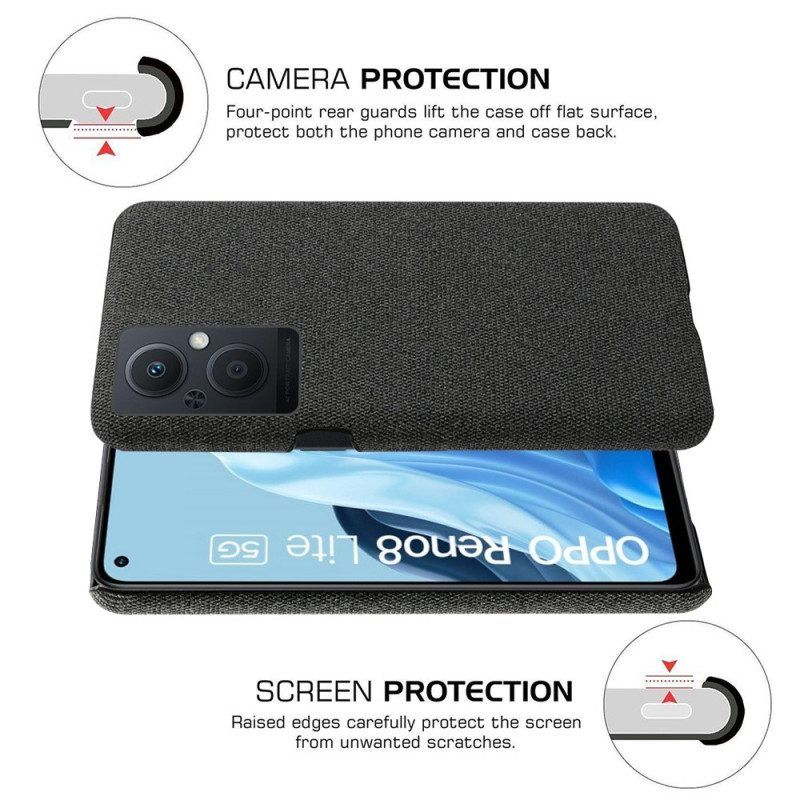 Hoesje voor Oppo Reno 8 Lite Stof