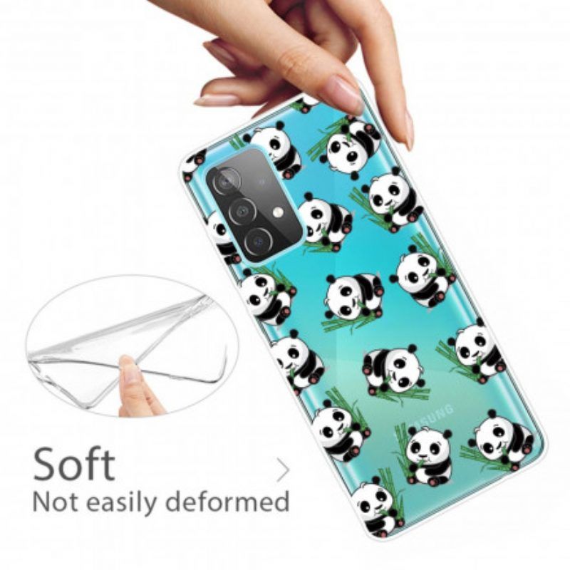 Hoesje voor Samsung Galaxy A52 4G / A52 5G / A52s 5G Kleine Panda's