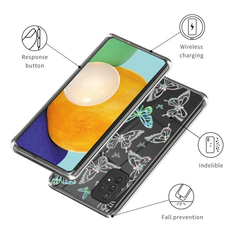 Hoesje voor Samsung Galaxy A53 5G Naadloze Kleurrijke Vlinders