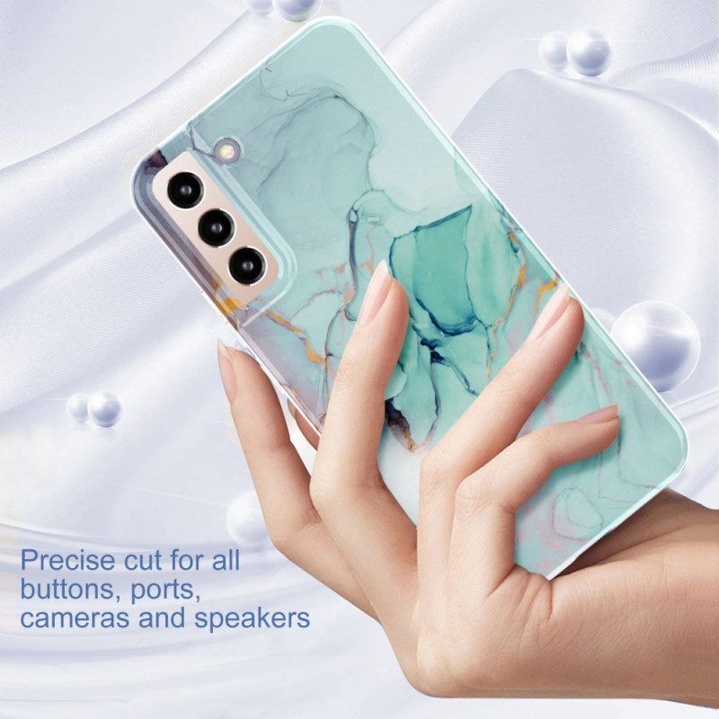Hoesje voor Samsung Galaxy S22 5G Siliconen Flexibel Marmer