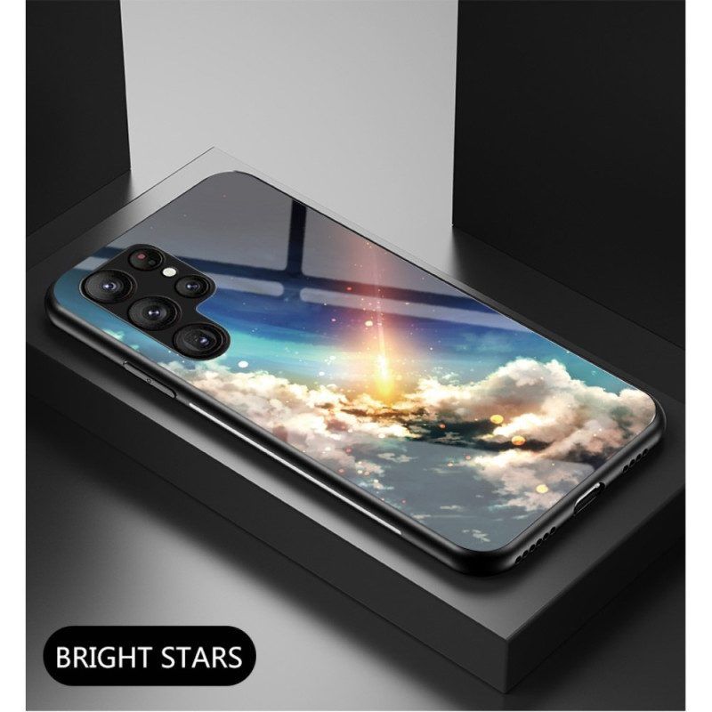 Hoesje voor Samsung Galaxy S23 Ultra 5G Hemel Gehard Glas