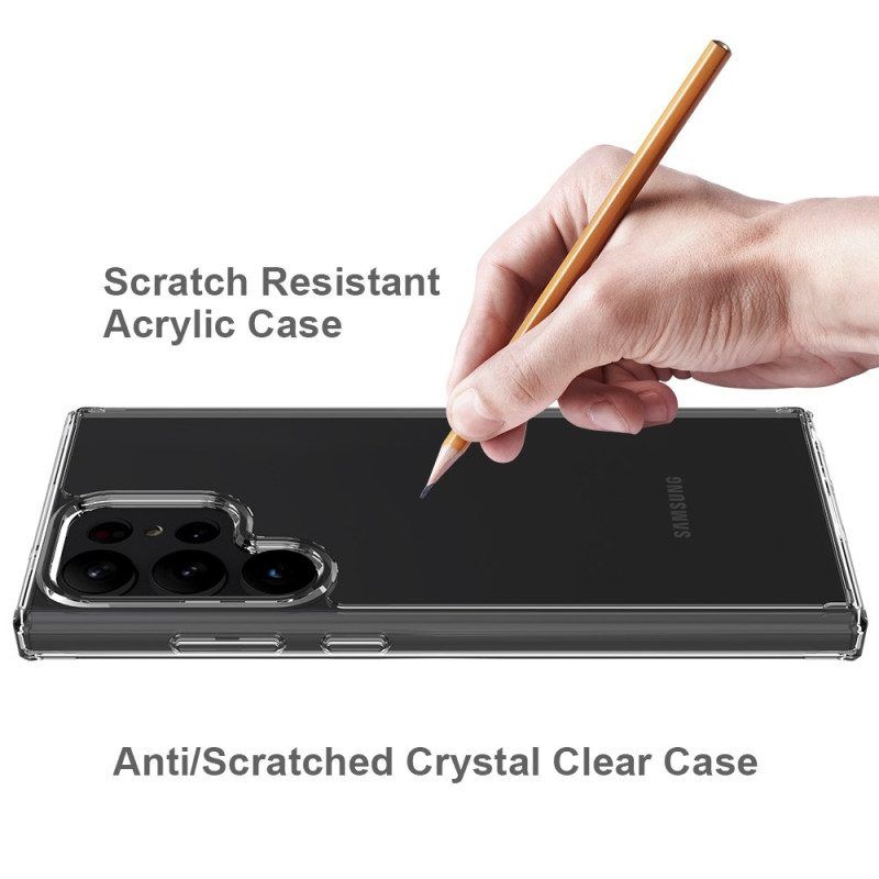 Hoesje voor Samsung Galaxy S23 Ultra 5G Transparante Anti-vergeling
