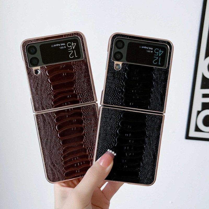 Hoesje voor Samsung Galaxy Z Flip 4 Folio-hoesje Krokodil Ontwerp