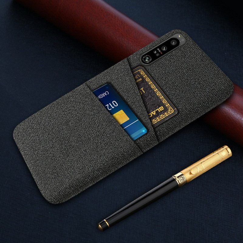 Hoesje voor Sony Xperia 1 IV Doek Voor Kaarthouders