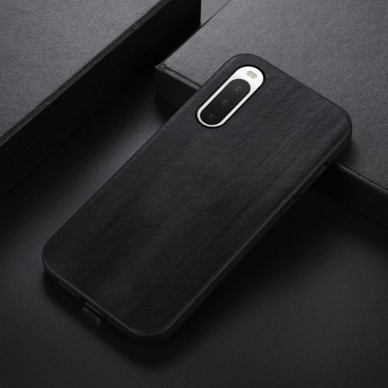 Hoesje voor Sony Xperia 10 IV Leer Textuur