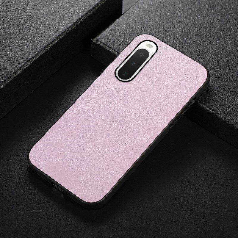 Hoesje voor Sony Xperia 10 IV Stijlvolle Lederen Stijl