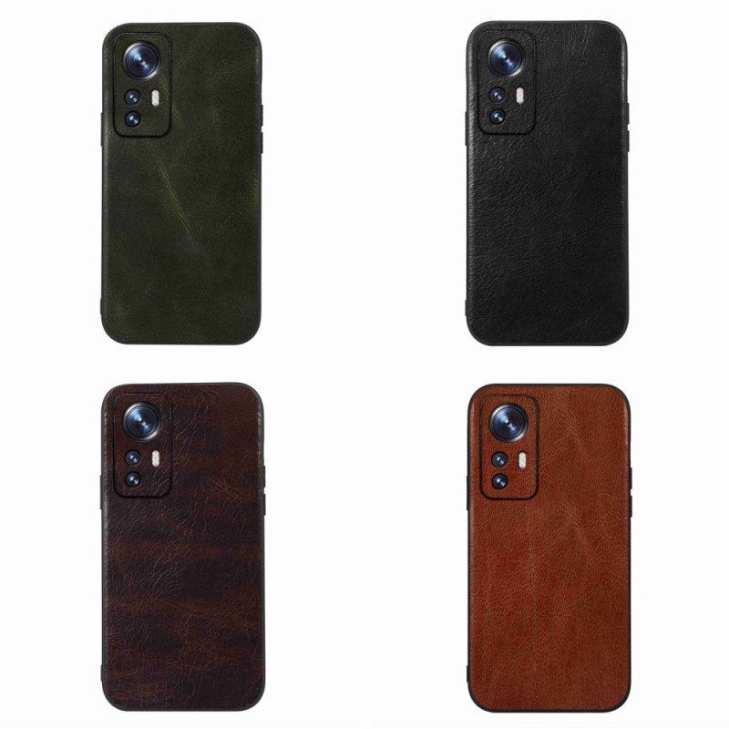 Hoesje voor Xiaomi 12 / 12X Echt Leer