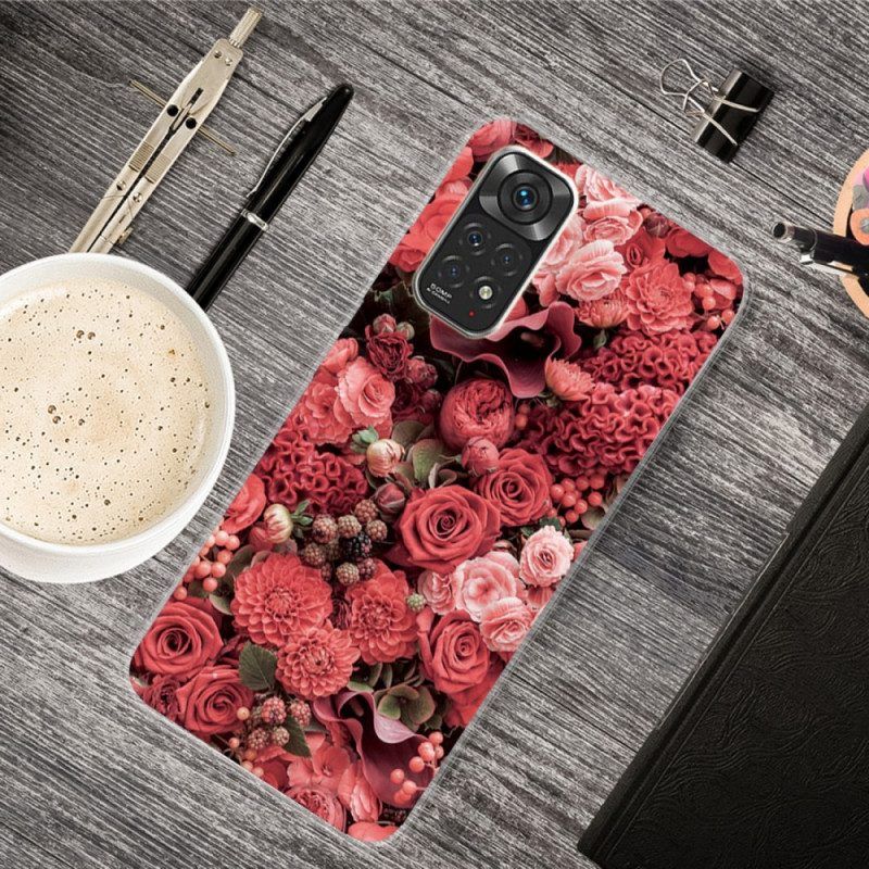 Hoesje voor Xiaomi Redmi Note 11 / 11S Intense Bloemen