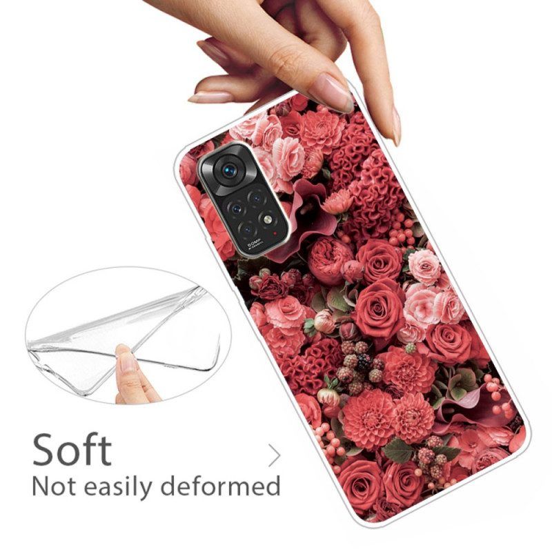 Hoesje voor Xiaomi Redmi Note 11 / 11S Intense Bloemen
