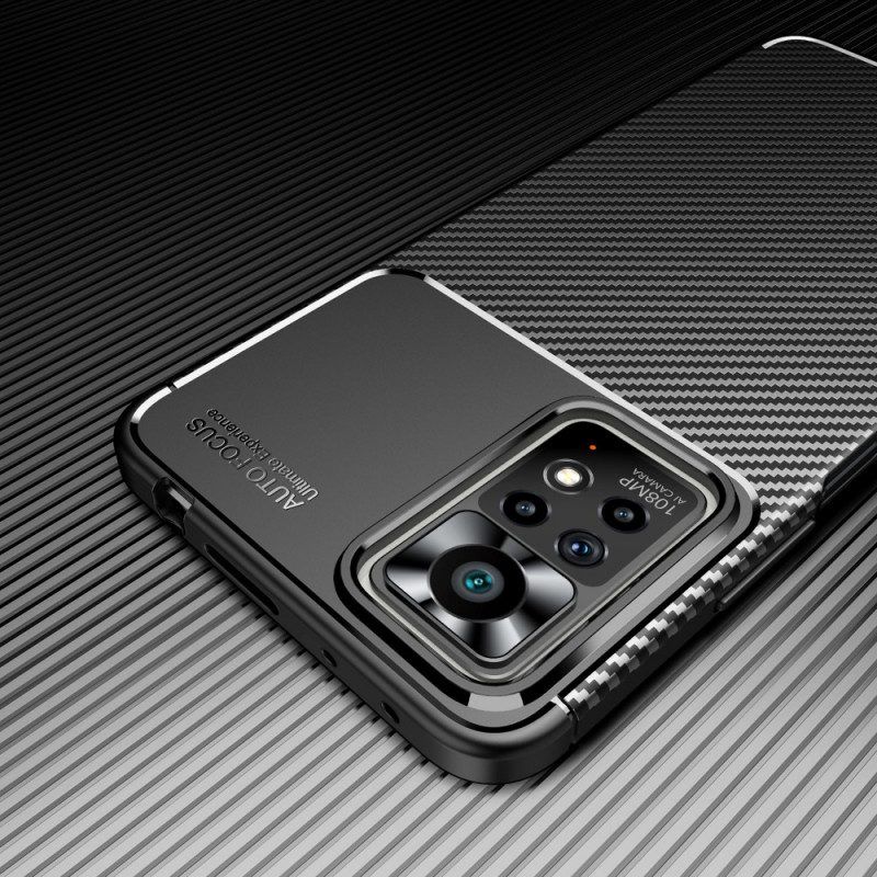 Hoesje voor Xiaomi Redmi Note 11 Pro / 11 Pro 5G Slang Van Koolstofvezel