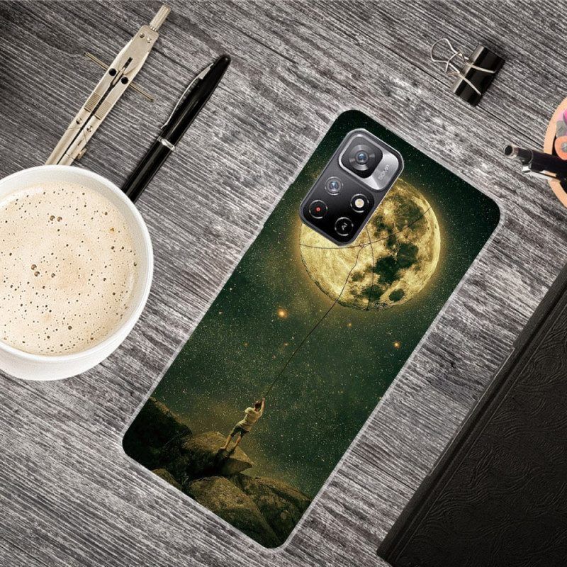 Hoesje voor Xiaomi Redmi Note 11 Pro Plus 5G Flexibele Maanman