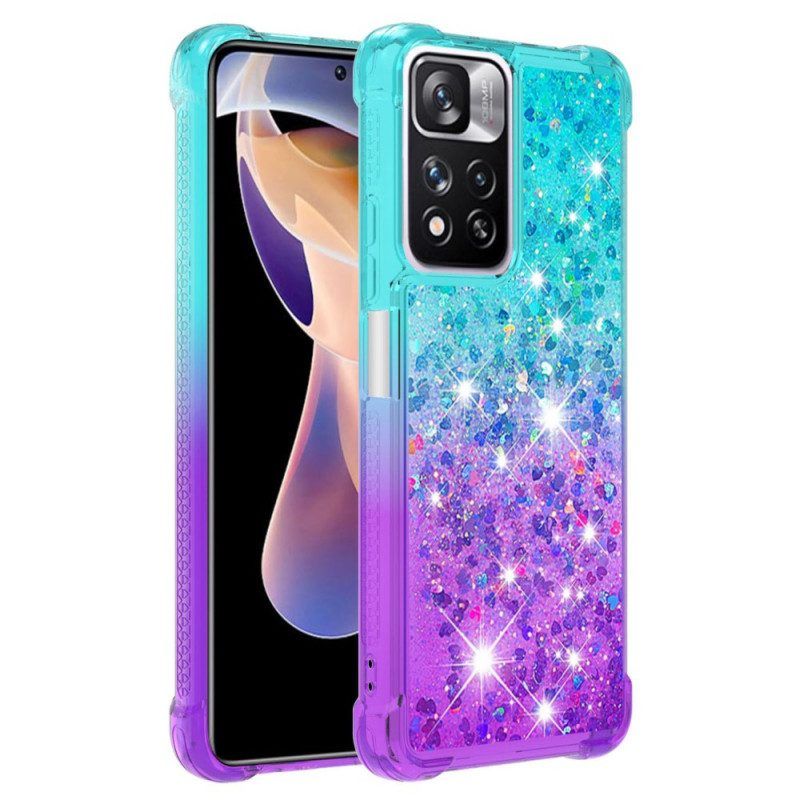 Hoesje voor Xiaomi Redmi Note 11 Pro Plus 5G Kleur Pailletten