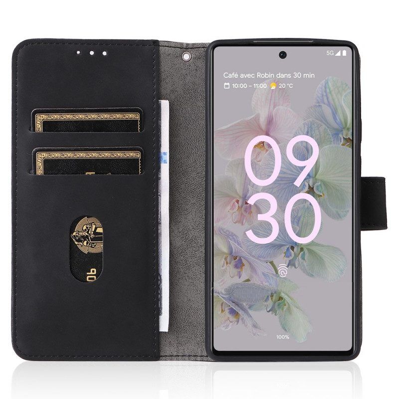 Leren Hoesje voor Google Pixel 6A Met Ketting Strappy Skin-touch