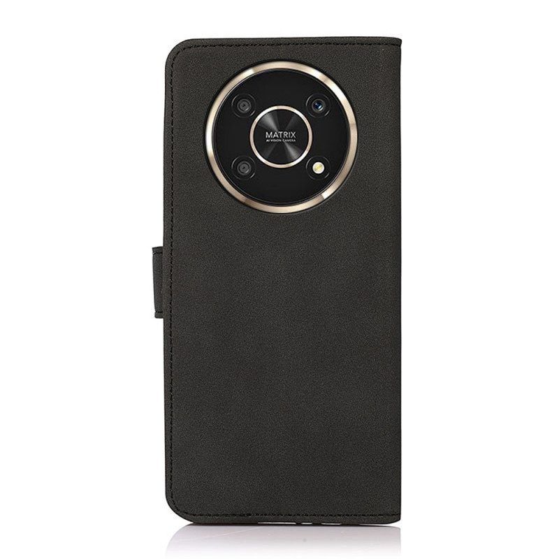 Leren Hoesje voor Honor Magic 4 Lite 5G Khazneh Modieus Leereffect