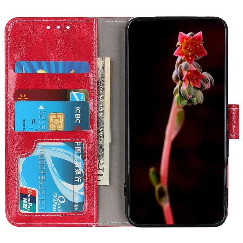Leren Hoesje voor OnePlus Nord CE 2 Lite 5G Glanzend Kunstleer