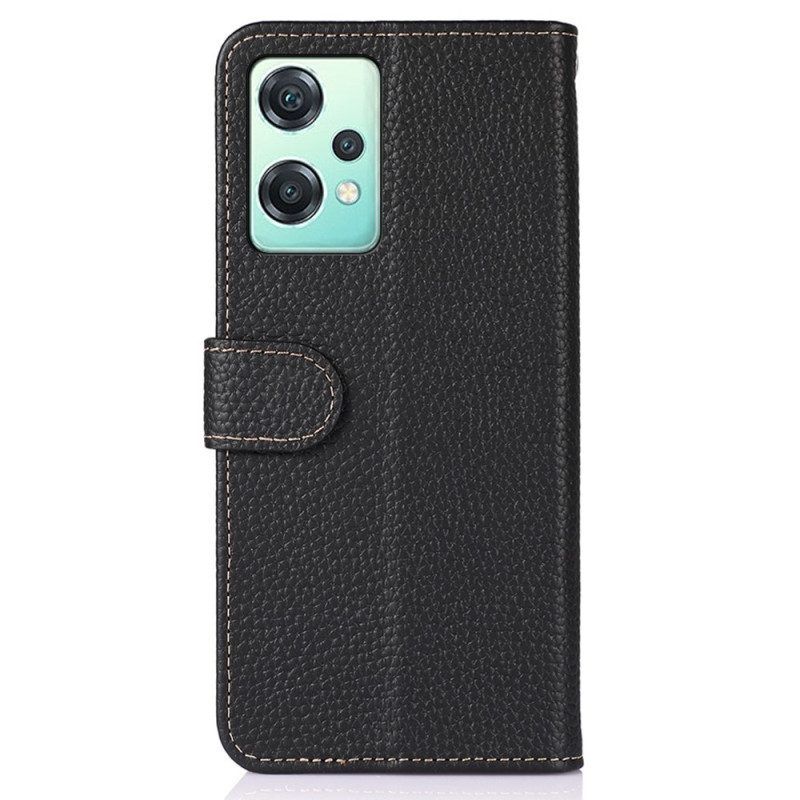 Leren Hoesje voor OnePlus Nord CE 2 Lite 5G Khazneh Lychee Leer