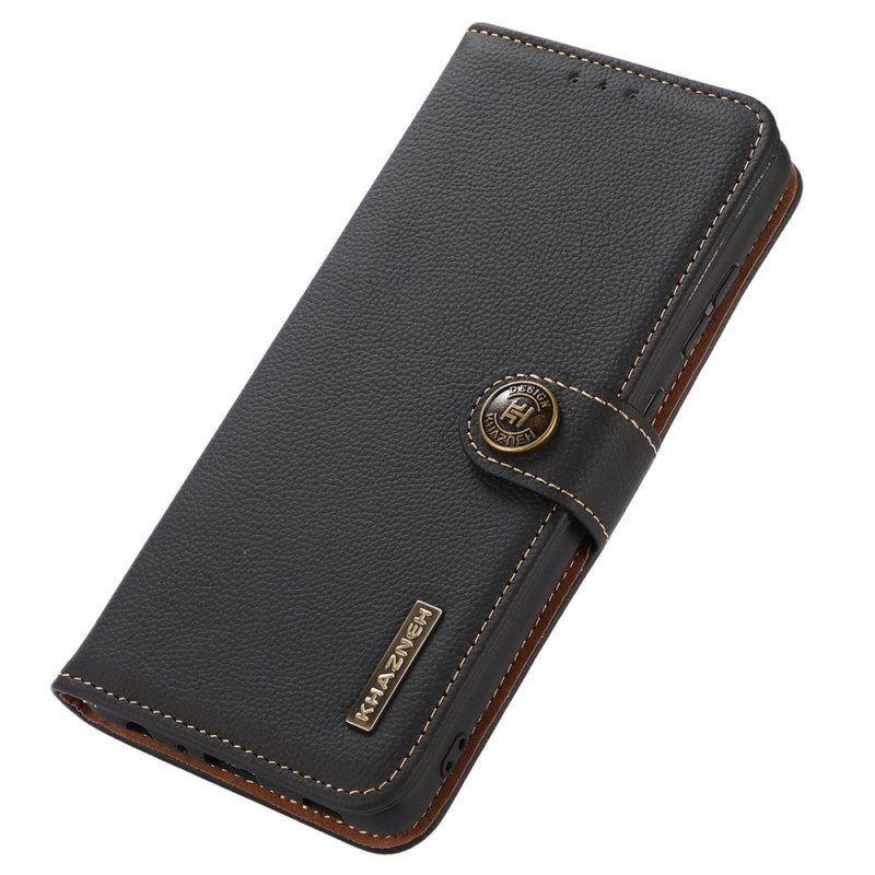 Leren Hoesje voor OnePlus Nord CE 2 Lite 5G Khazneh Rfid Echt Leer
