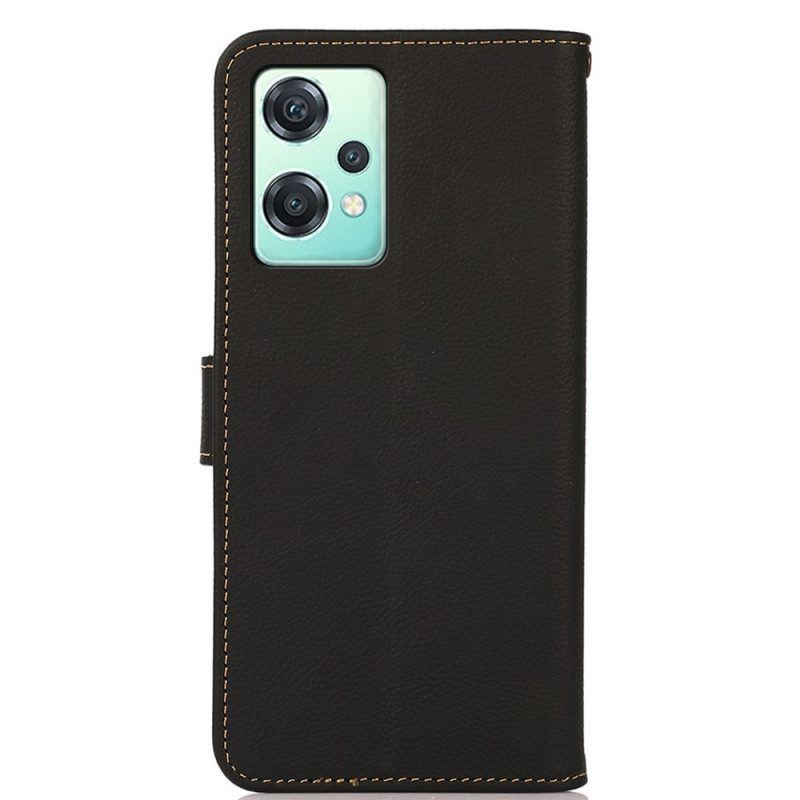 Leren Hoesje voor OnePlus Nord CE 2 Lite 5G Khazneh Rfid Echt Leer