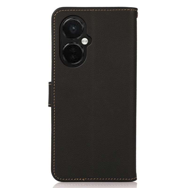 Leren Hoesje voor OnePlus Nord CE 3 Lite 5G Khazneh Rfid Echt Leer