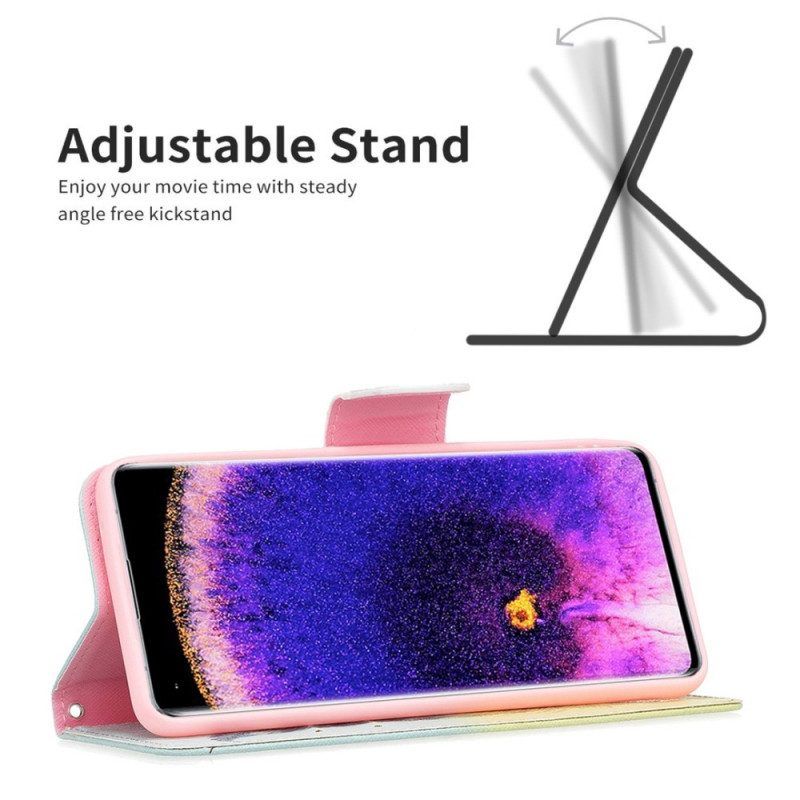 Leren Hoesje voor Oppo Find X5 Veerkracht