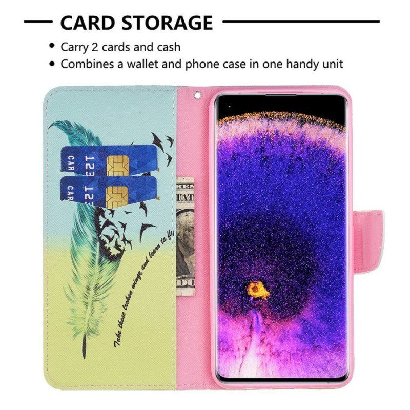Leren Hoesje voor Oppo Find X5 Veerkracht