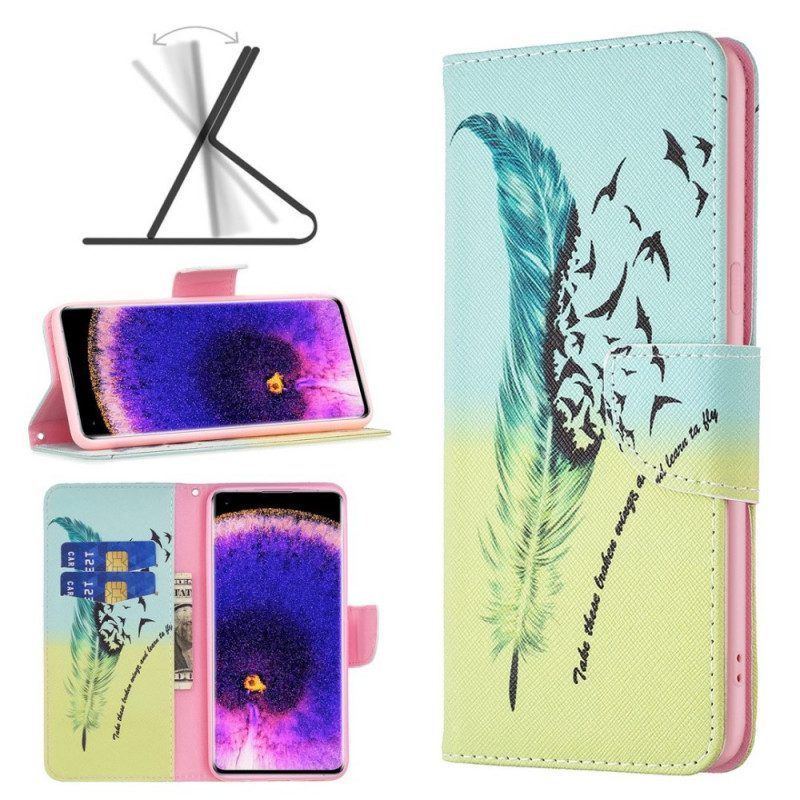 Leren Hoesje voor Oppo Find X5 Veerkracht