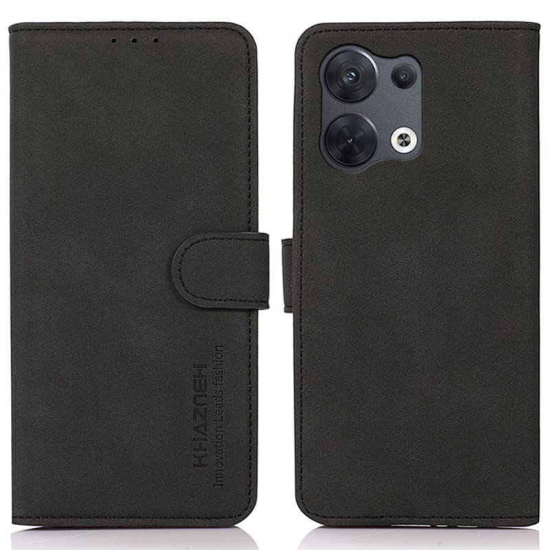 Leren Hoesje voor Oppo Reno 8 Khazneh Modieus Leereffect