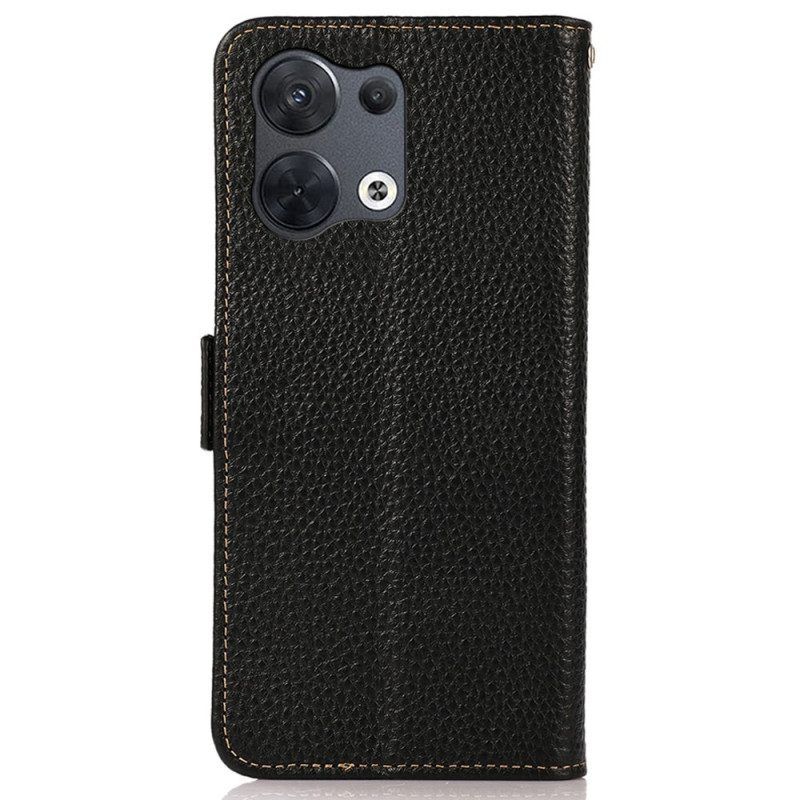 Leren Hoesje voor Oppo Reno 8 Pro Lychee Leer Khazneh Rfid