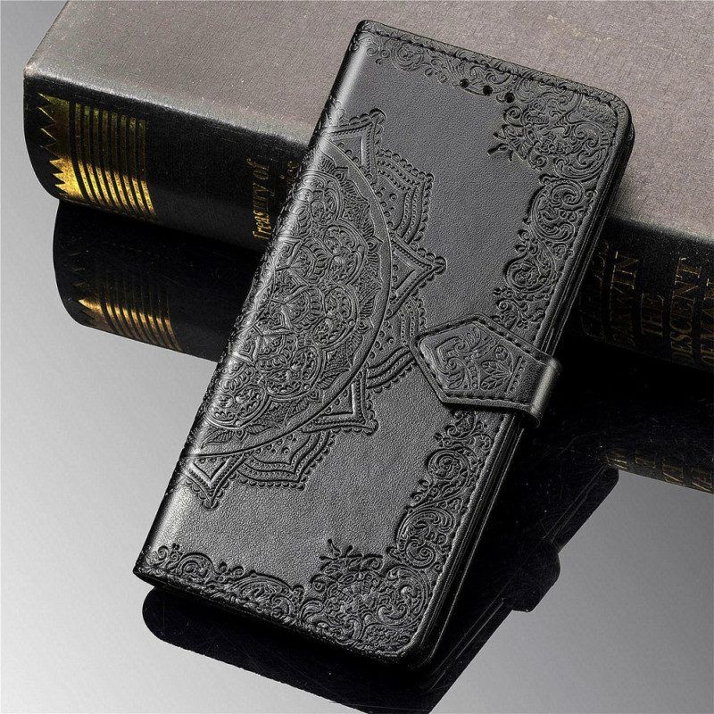 Leren Hoesje voor Realme 9i Middeleeuwse Mandala