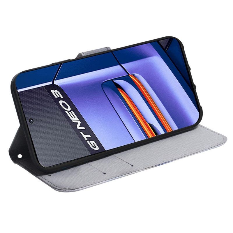 Leren Hoesje voor Realme GT Neo 3 Handschoen Pug