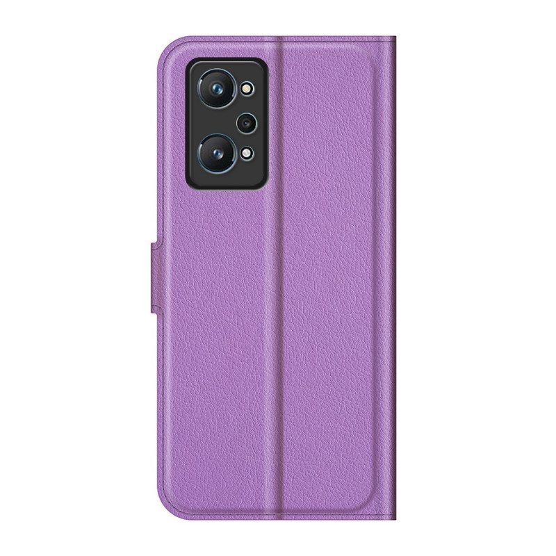 Leren Hoesje voor Realme GT Neo 3T / Neo 2 Klassiek Lychee-effect