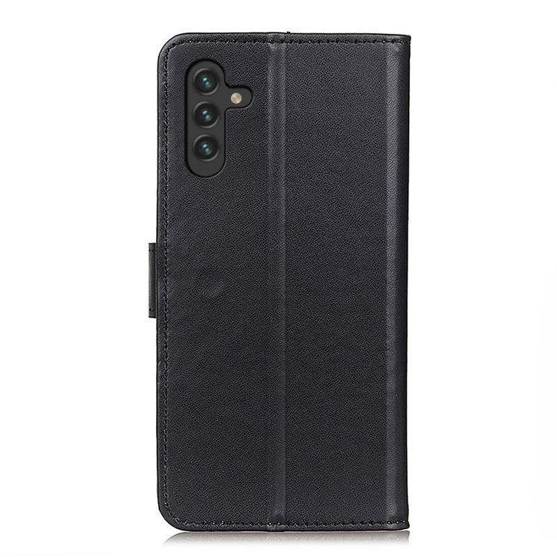 Leren Hoesje voor Samsung Galaxy A13 5G / A04s Vlinder Ontwerp