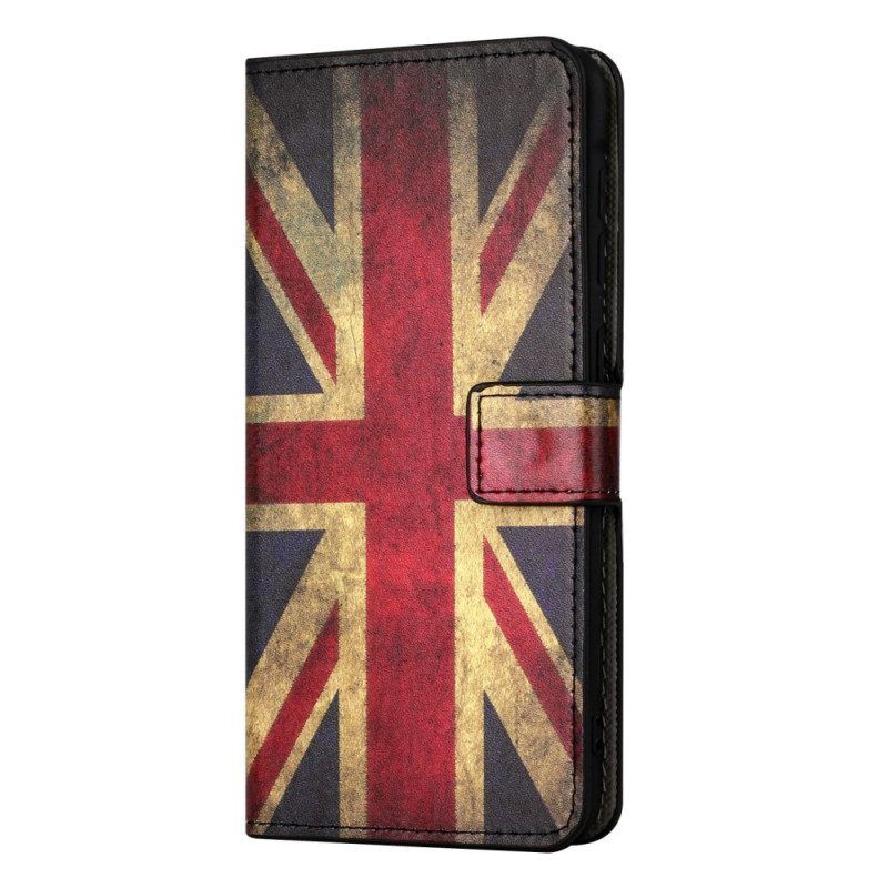 Leren Hoesje voor Samsung Galaxy A14 / A14 5G Samsung Galaxy A14 5g / A14 Zwarte Rand Gehard Glas Screenprotector