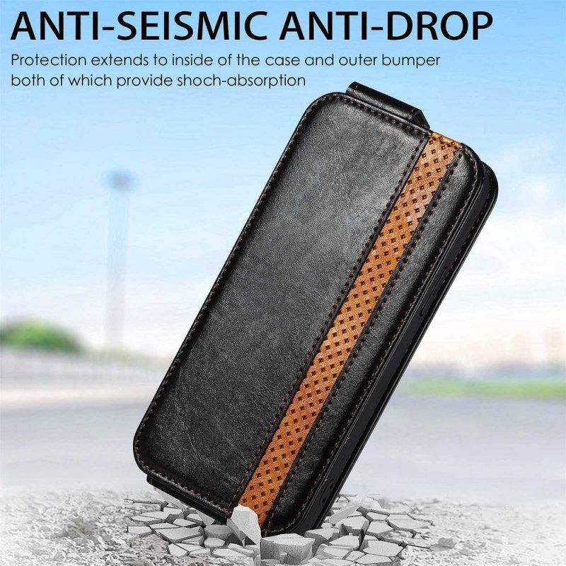 Leren Hoesje voor Samsung Galaxy A53 5G Verticale Caseneo