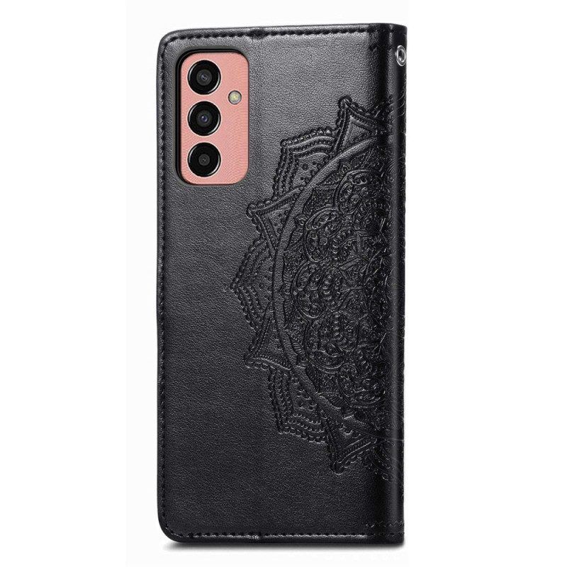 Leren Hoesje voor Samsung Galaxy M13 Uitstekende Mandala