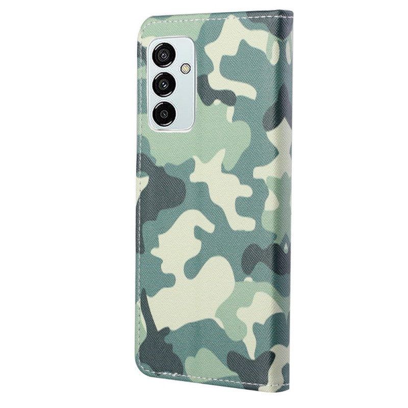 Leren Hoesje voor Samsung Galaxy M23 5G Camouflage