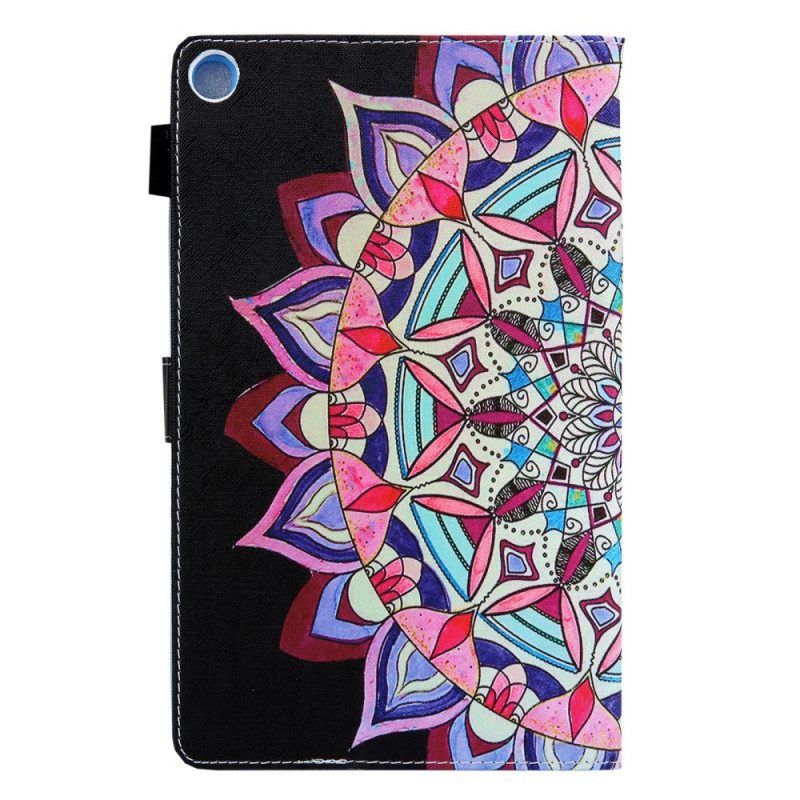 Leren Hoesje voor Samsung Galaxy Tab A8 (2021) Grafische Mandala