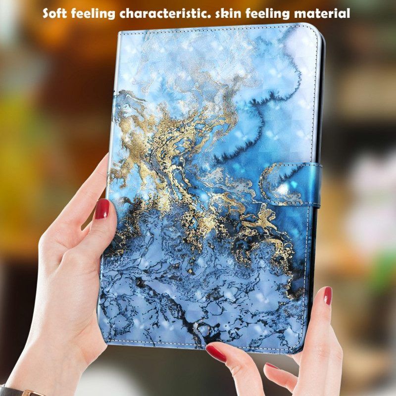 Leren Hoesje voor Samsung Galaxy Tab A8 (2021) Marmer