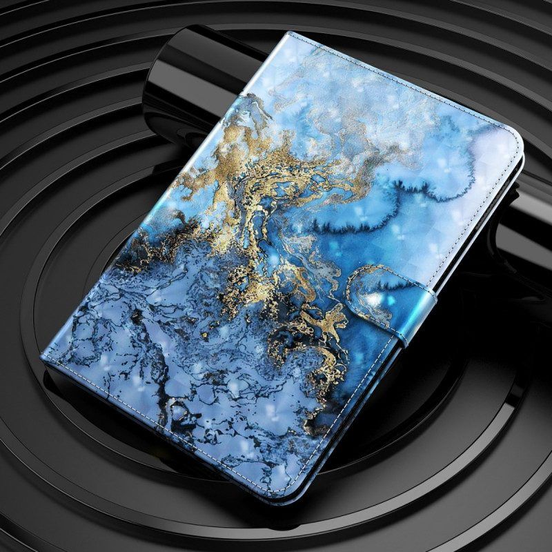 Leren Hoesje voor Samsung Galaxy Tab A8 (2021) Marmer