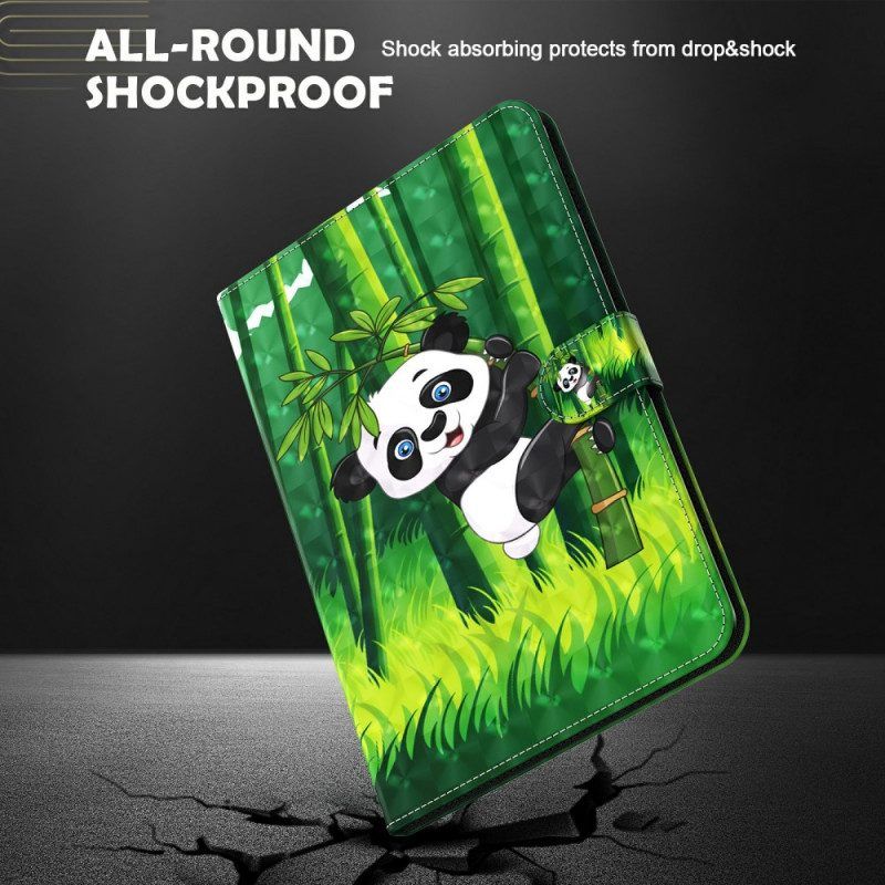 Leren Hoesje voor Samsung Galaxy Tab A8 (2021) Panda