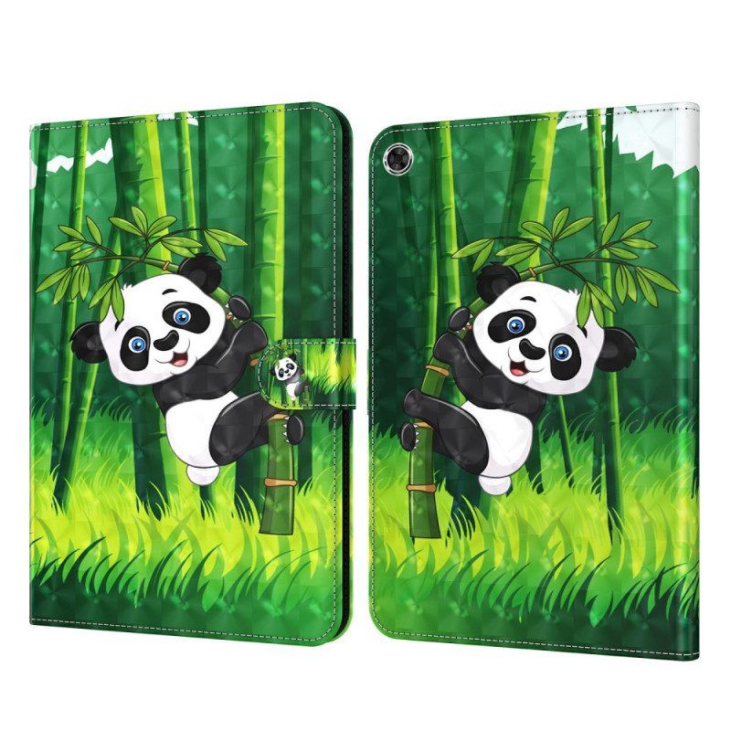 Leren Hoesje voor Samsung Galaxy Tab A8 (2021) Panda