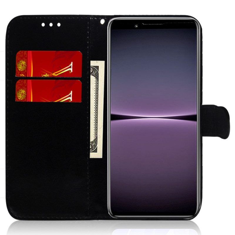 Leren Hoesje voor Sony Xperia 1 IV Met Ketting Licht Met Riem