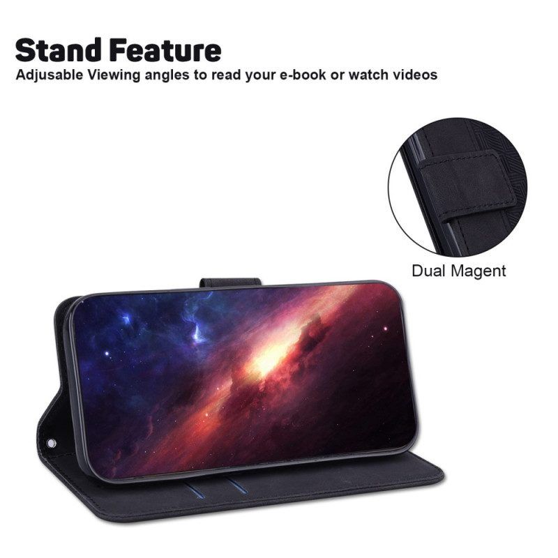 Leren Hoesje voor Sony Xperia 1 IV Met Ketting Patroon Met Bandjes