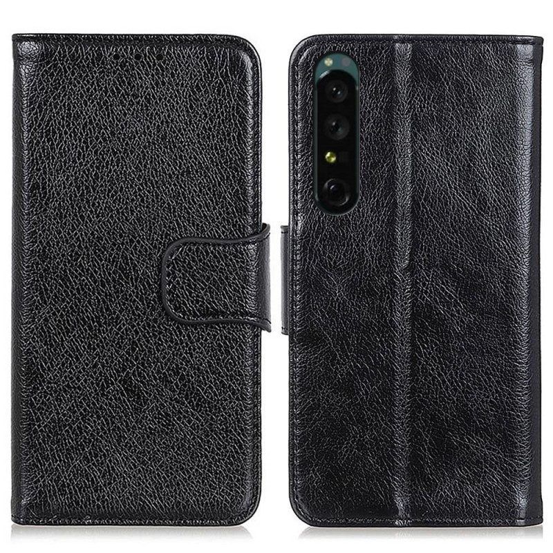 Leren Hoesje voor Sony Xperia 1 IV Splitnappaleer