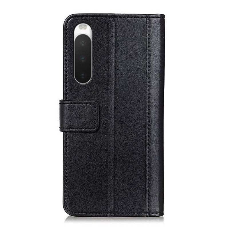 Leren Hoesje voor Sony Xperia 10 IV Stijl Leer