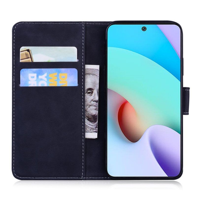 Leren Hoesje voor Xiaomi 12 Pro Tijger Voetafdruk