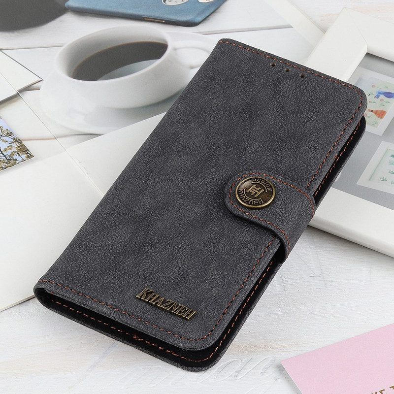 Leren Hoesje voor Xiaomi Redmi Note 11 Pro / 11 Pro 5G Khazneh Retro Split Kunstleer