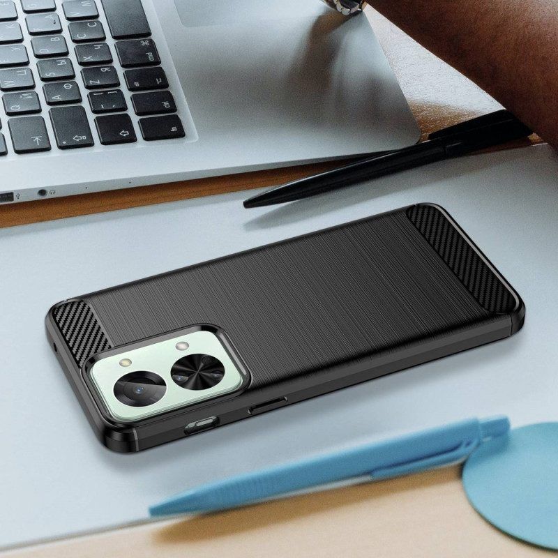 Telefoonhoesje voor OnePlus Nord 2T 5G Koolstofarm Geborsteld